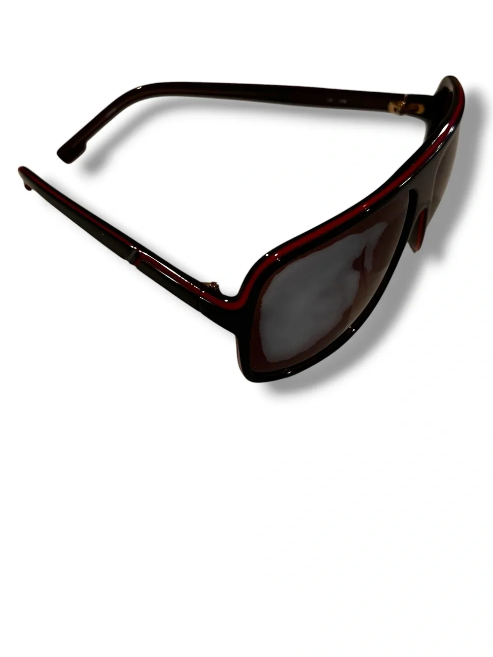 Vintage Lacoste Sunglasses 90s Black Red Frames Pool Vacation Cool D-7